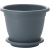 Горшок для цветов Aphrodite 430мм, 25,8л с подставкой №8 серый (то)
