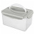 Контейнер для холодильника и СВЧ "SMART LOCK" с ручкой 2,5л (прямоуг.) Светло-серый (то)