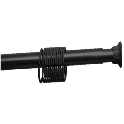 Карниз для ванной комнаты сборный 280см (черный)(хпп)