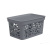 Корзина Leaves 10л с крышкой 333х225х174мм (серый)(то)