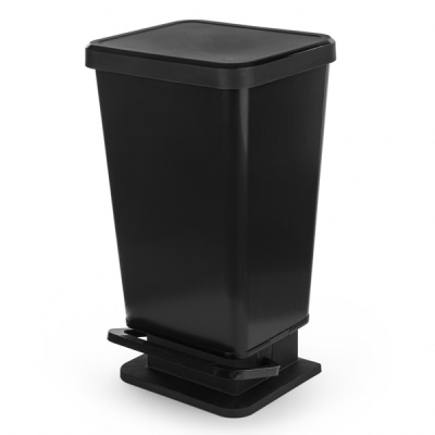 Контейнер для мусора с педалью 30л (черный) (то)