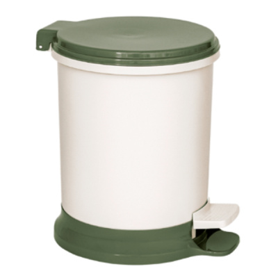 Ведро для мусора педальное 7л (оливковый)