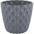 Горшок для цветов Wave D175мм с дренажной сеткой 2,5л вулканический серый