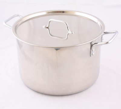 Котел 50л ОБЩЕПИТ (d50см; h28,5см)Сварной. Клепанные ручки