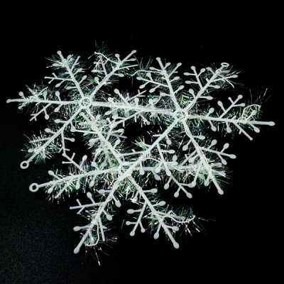 Декоративное украшение  СНЕЖИНКИ 15см*3шт