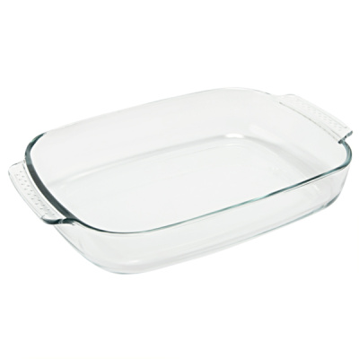 Форма стекл прям 38х25,5х6,5см/3,8л с руч ТМ Appetite