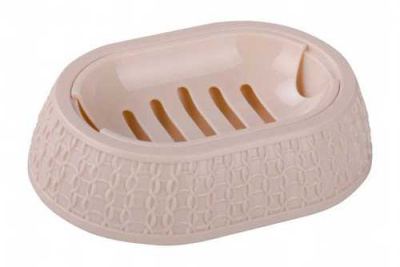 Мыльница "Вязаное плетение" (бежевый) (то)