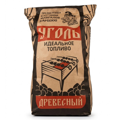 Уголь древесный пакетированный 3 кг