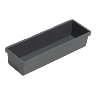 Лоток для хранения узкий 240х82х50мм (серый) (то)