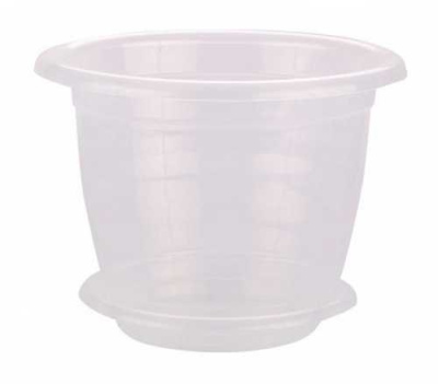 Горшок цв. для орхидеи 3,5 л с поддоном (прозрач.)(то)