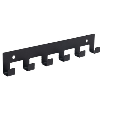 Вешалка настенная 6 крючков (черный) (хпп) (то)