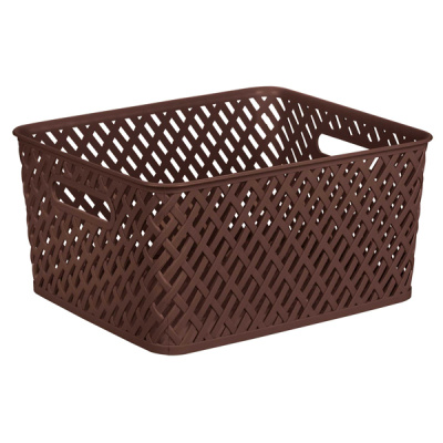 Корзина "Плетенка" 350х290х175 (коричневый)(то)