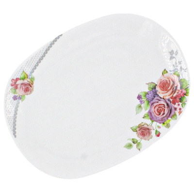 Тарелка подстановочная 35*25*2,5см (стеклокерамика)