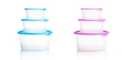 Комплект контейнеров для СВЧ (3шт) 0,4+0,8+1,6л круг. с клапаном (то)