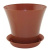 Горшок Сити 0,7л с поддоном Терракот