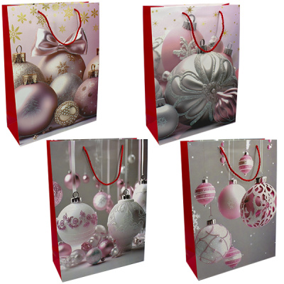 Пакет подарочный НОВОГОДНИЙ 23*18*10см