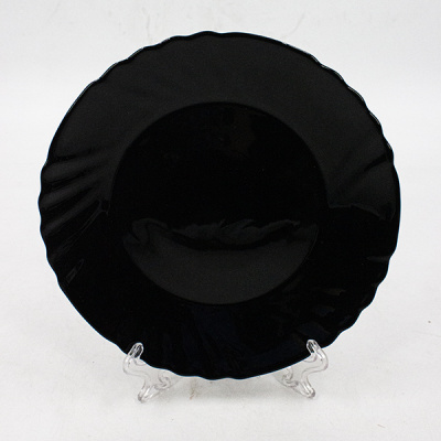 Тарелка обеденная d-20см (дымчатое стекло)