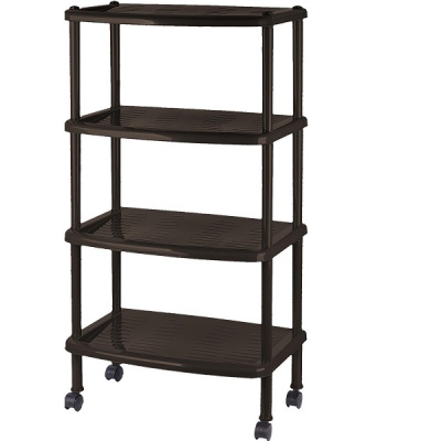 Этажерка для легкой обуви Regular (4 полки) темный каштан (то)