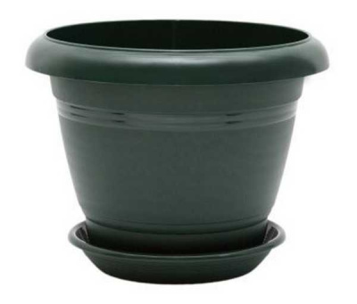 Горшок "Фестона", D25, с поддоном 4,6л зеленый (то)