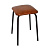 Табурет стальной с квадратным сиденьем(коричневый)(хпп) (то)