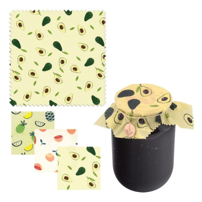 Салфетка восковая для хранения продуктов состав: хлопок,  масло жожоба 19х15см. VL4-31