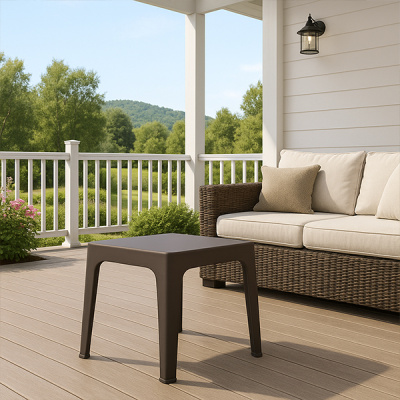 Стол журнальный DeForma 595x595x495 мм горький шоколад (то)