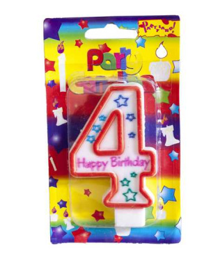 Свеча-цифра в торт 4