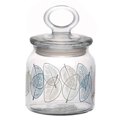 Банка с крышкой ЛИВС 575 мл 3 цв.(рис 41548)