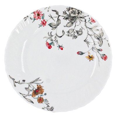 Тарелка обеденная 19см ЛЕТНЕЕ УТРО (стеклокерамика)