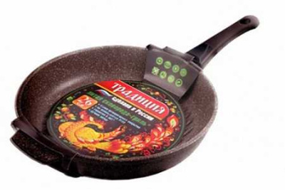 Сковорода-гриль а/пр литая 24см съемн.ручка ДОЛОМИТ ТМ Традиция ТД7245