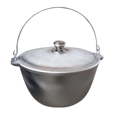 Котел походный 5 л. литой алюминиевый с крышкой