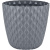 Горшок для цветов Wave D145мм с дренажной сеткой 1,4л вулканический серый