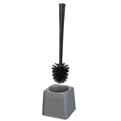Комплект WC ёршик для туалета с подставкой SCANDI с антисколь.основанием (Серый) (то)
