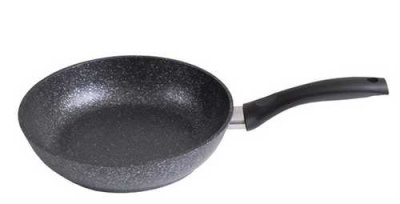 Сковорода 240/60мм Мраморная а/п темный мрамор (5) смт241а