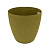 Горшок "ЭКО Магнолия" D20,5 со встав. 5,3л горчичный (желтый) (дерево+пластик) (то)