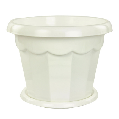 Горшок цв. "Гармония" 1.5л. с поддоном 17 см(белый)(то)