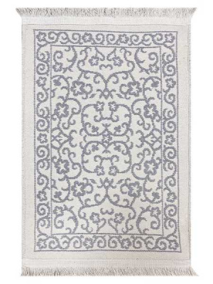 Коврик двухсторонний из хлопка  50х70 серый  PAMUKLU DOUBLE, Турция NK3-11