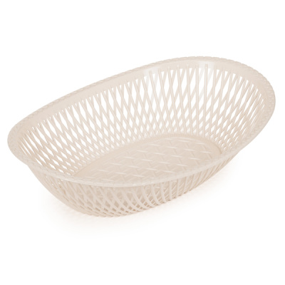 Сухарница овальная средняя 25х5.2 см(бежевый)