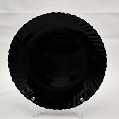 Тарелка обеденная d-19см (дымчатое стекло)