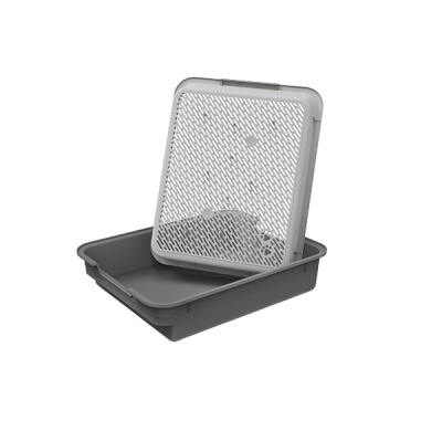 Лоток для кошачьего туалета Lapki с сеткой 30х38х8см (то)