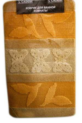 Коврик из полипропилена на латексной основе 60х100(1) L CADESI LEMIS крем-оранж
