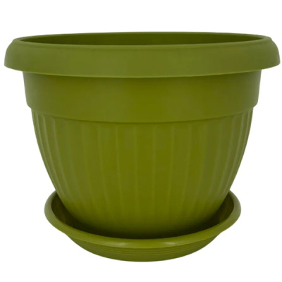 Горшок "Флора", D17, с поддоном 1,6л папоротник