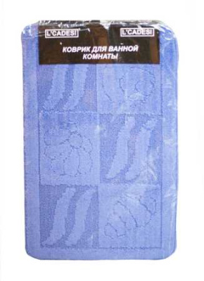 Коврик из полипропилена на латексной основе, "L'CADESI MONO", 50х80см, Синий