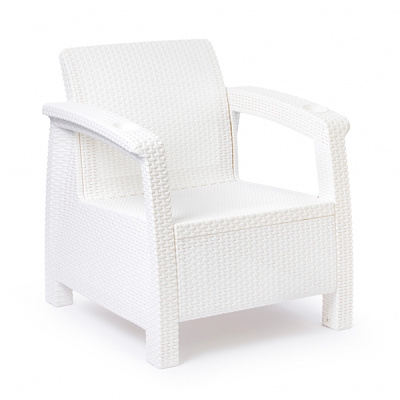 Кресло "Ротанг-плюс" (белый)(то)
