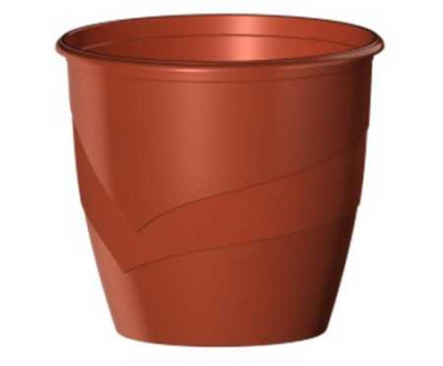 Горшок "Венеция", D21, с поддоном 4,1л терракотовый (то)