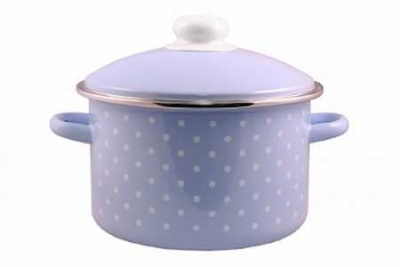 Кастрюля эмал  2,0л 04-1610/6М Горох мелкий-К