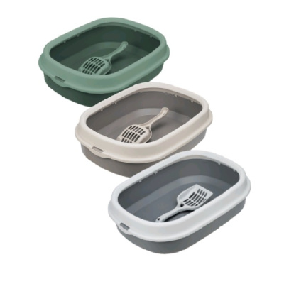 Лоток для кошек ЛЯ-МУРР 480х355мм с низким бортом + подарок (совок)(то)