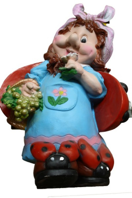 Гном-девочка-божья коровка