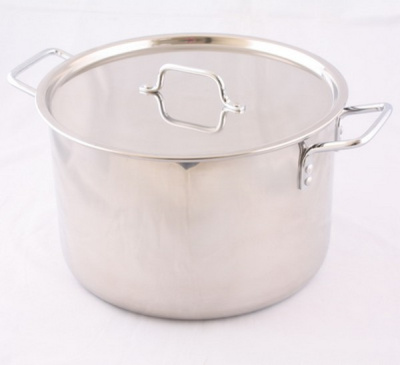 Котел 40,0л (d45см; h28см) [ОБЩЕПИТ] Сварной. Клепанные ручки