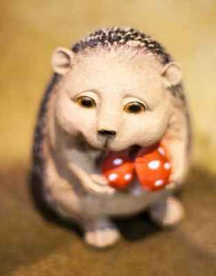 Ежик с грибами 12,0*13,0*16,0см